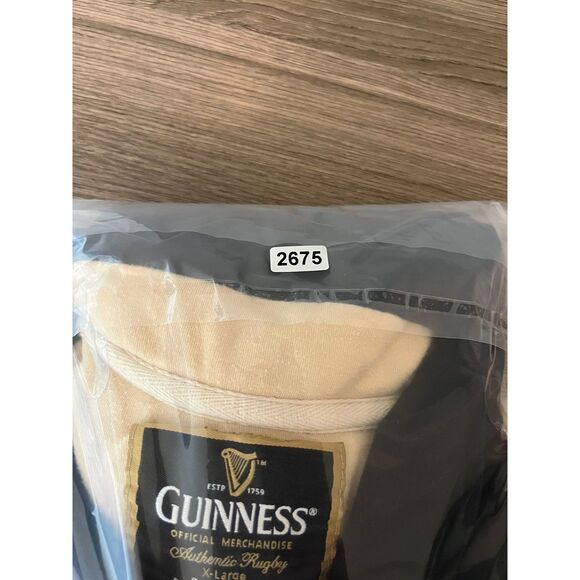 SOLD Guinness 1759 Spellout Dublin Ireland Polo Long Sleeve Embroidered XL - Picture 12 of 12